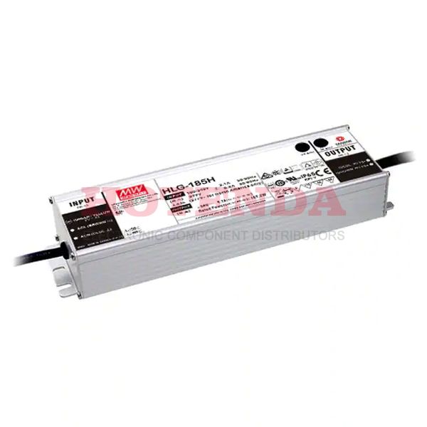 HLG-185H-36A - LED DRVR CC/CV AC/DC 33-40V 5.2A