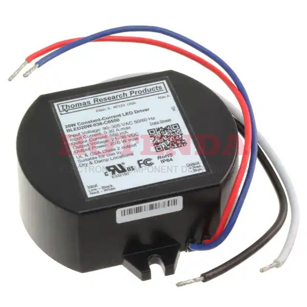 LED25W-12-C2080-D - LED DRIVER CC AC/DC 4-12V 2.08A