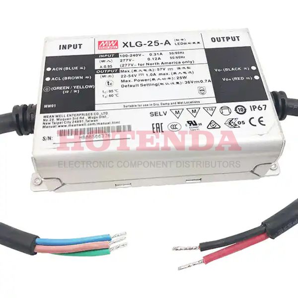 XLG-25-A - 25W CONSTANT POWER MODE LED DRIV