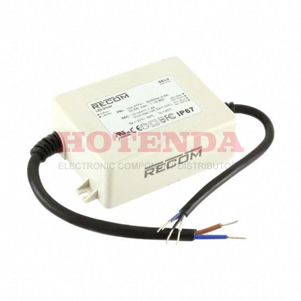 RACD35-1400A - LED Drivers Power Supplies 33.6W 12-24V 1400mA W/ PFC &amp; DIMMING