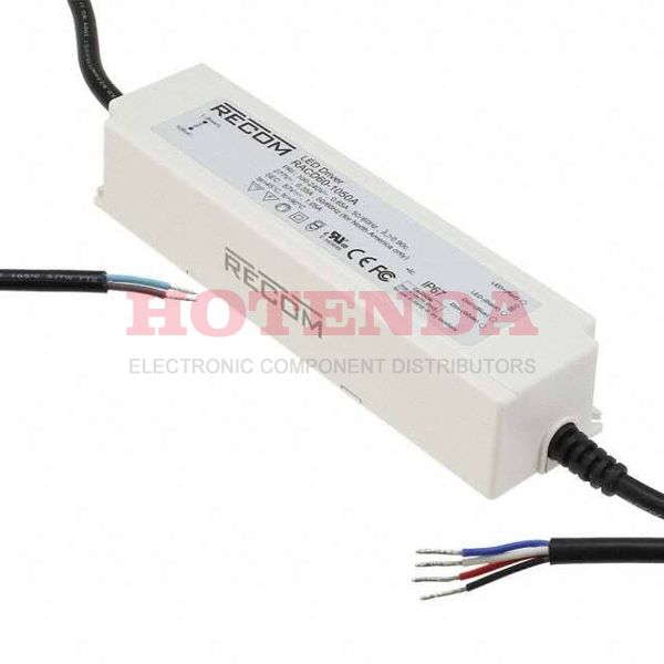 RACD60-1050A - LED DRIVER CC AC/DC 38-54V 1.05A