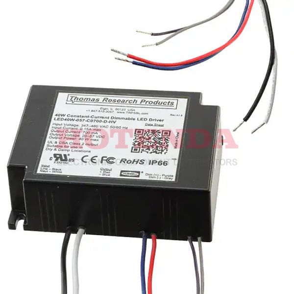 LED40W-057-C0700-D-HV - LED DRIVER CC AC/DC 19-57V 700MA