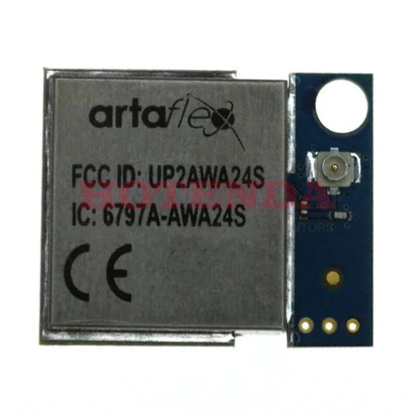 AWA24S - 2.4GHz General ISM > 1GHZ 0°C~70°C 2.7V~3.3V SPI Bulk Antenna Not Included, U.FL 1Mbps 20dBm PCB Module