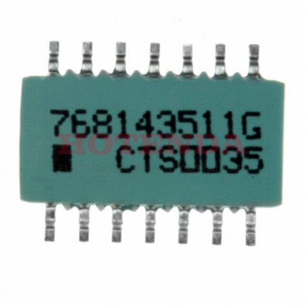 768143511G - RES ARRAY 7 RES 510 OHM 14SOIC
