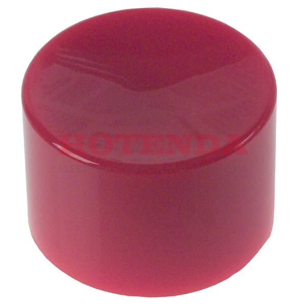 C232 - CAP PUSHBUTTON ROUND RED