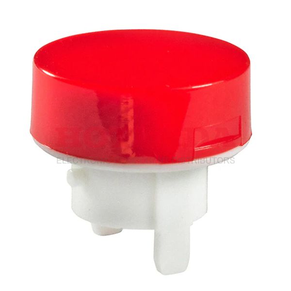 AT486CB - CAP PUSHBUTTON ROUND RED/WHITE