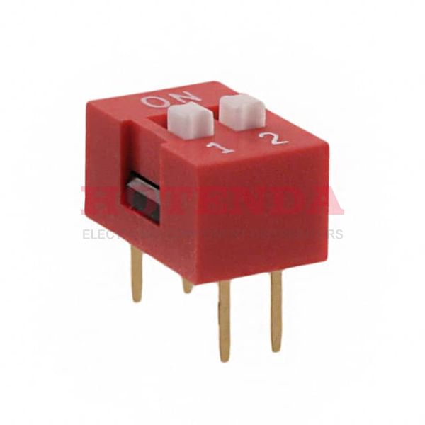 KAS1102ET - SWITCH SLIDE DIP SPST 25MA 24V