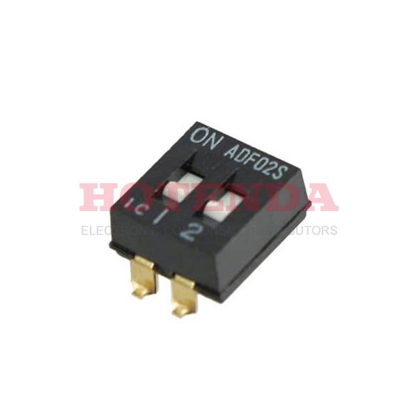 1825059-1 - Switch DIP OFF ON SPST 2 Recessed Slide 0.1A 24VDC Gull Wing 2.54mm SMD T/R
