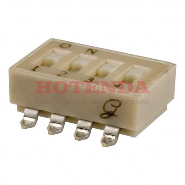 90HBW04P - SWITCH SLIDE DIP SPST 25MA 24V