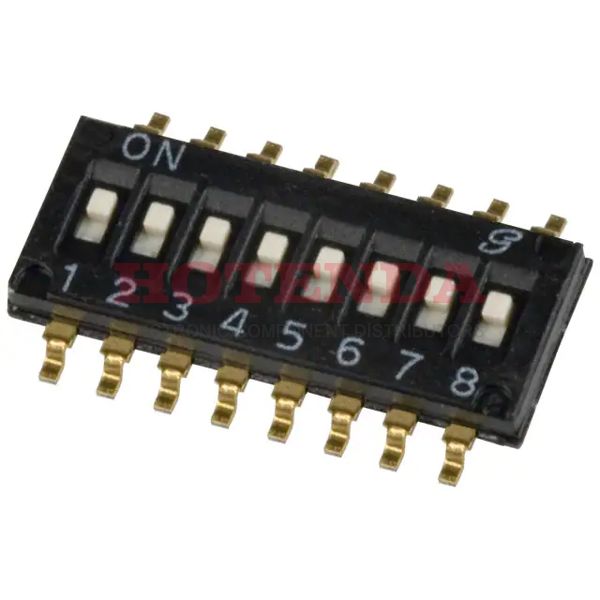 97C08SR - SWITCH SLIDE DIP SPST 25MA 24V