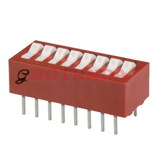76SB08S - GRAYHILL 76SB08S SWITCH, DIL ROCKER 8 WAY