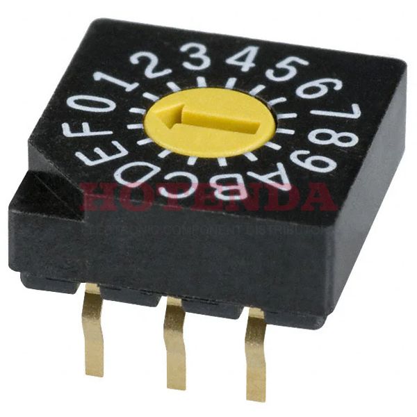 SD-1010 - SWITCH ROTARY DIP HEX 100MA 5V