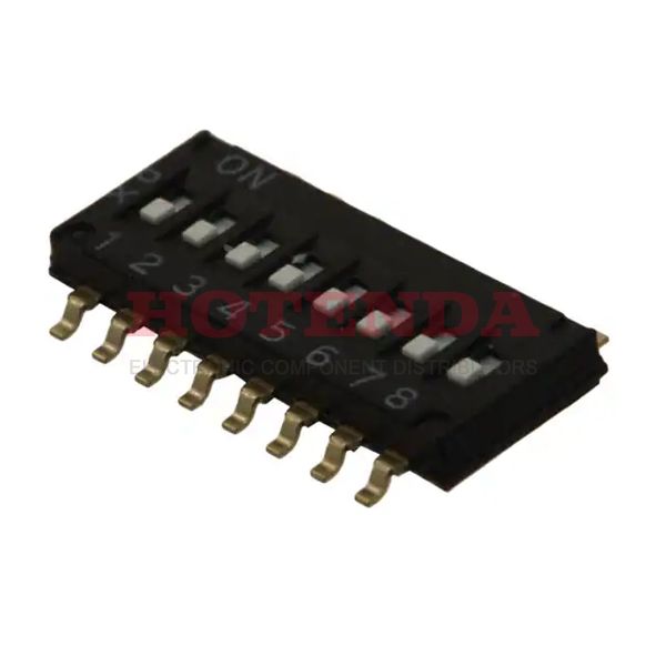 A6HF-8102-R100 - SWITCH SLIDE DIP SPST 25MA 24V