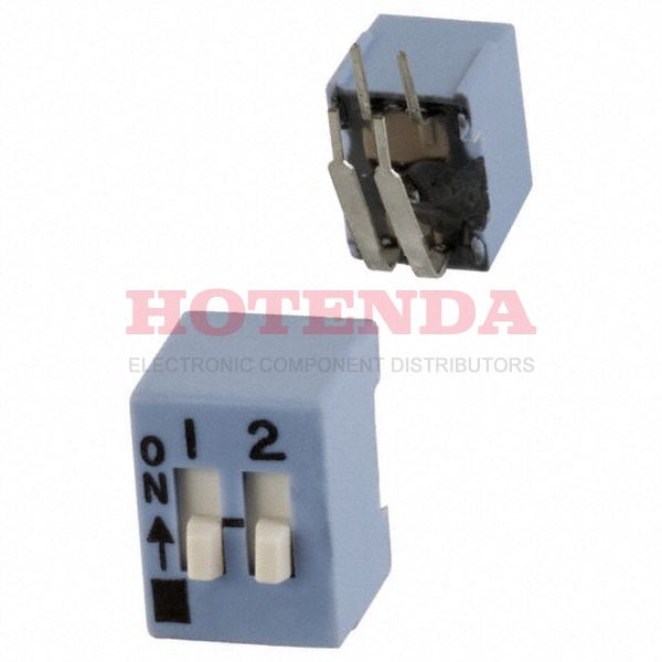 206-2RAST - SWITCH SLIDE DIP SPST 50MA 24V