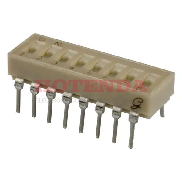 90B08S - SWITCH SLIDE DIP SPST 25MA 24V