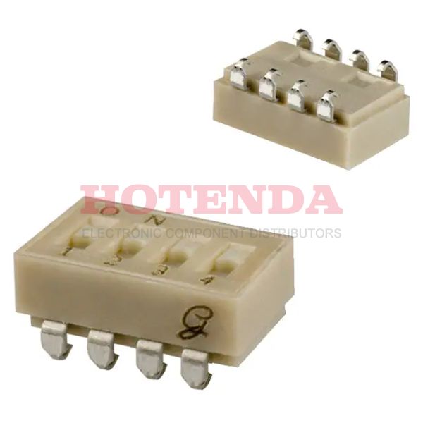 90HBJ04P - SWITCH SLIDE DIP SPST 25MA 24V