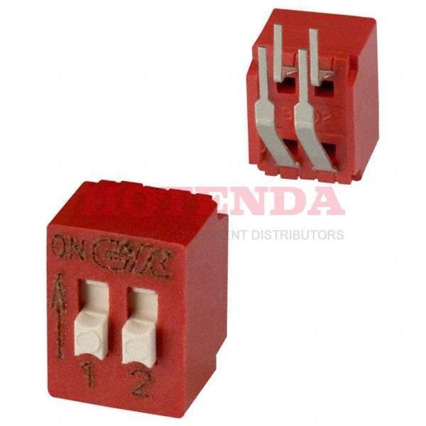BD02AV2 - SWITCH SLIDE DIP SPST 100MA 5V