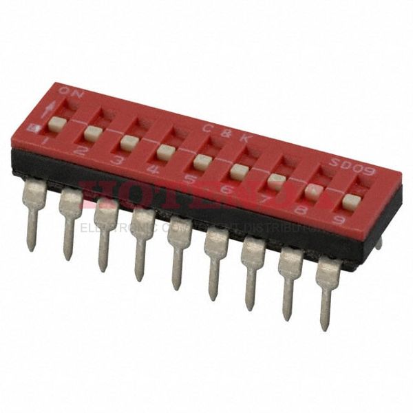 SD09H0K - SWITCH SLIDE DIP SPST 100MA 25V