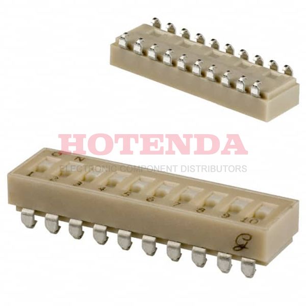 90HBJ10P - SWITCH SLIDE DIP SPST 25MA 24V