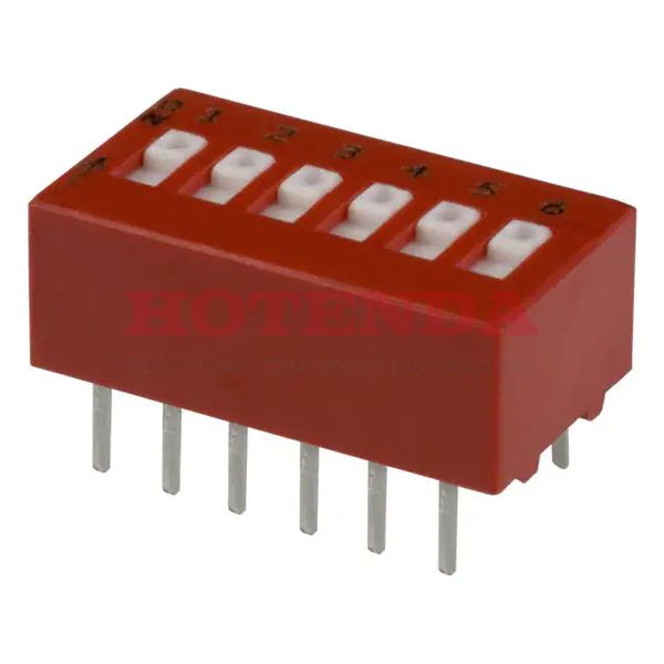 78RB06S - SWITCH SLIDE DIP SPST 150MA 30V