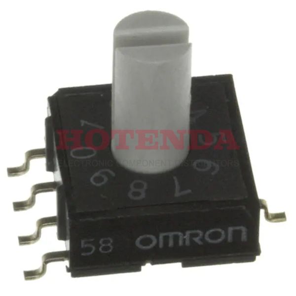 A6RS-162RS - OMRON ELECTRONIC COMPONENTS A6RS-162RS Rotary Coded Switch, SMD, 16 Position, 24 VDC, Hexadecimal, 25 mA