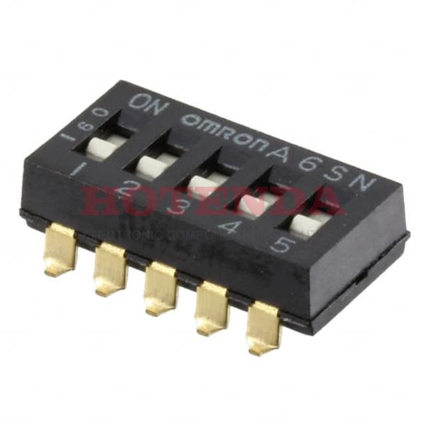 A6SN-5101-R100 - SWITCH SLIDE DIP SPST 25MA 24V