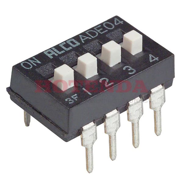 ADE04 - ADE04 datasheet pdf and DIP Switches product details from TE Connectivity ALCOSWITCH Switches stock available on our website