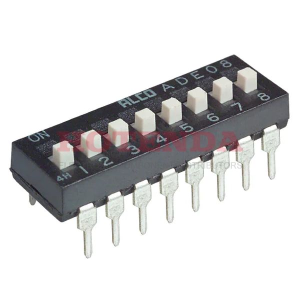 ADE08 - ADE08 datasheet pdf and DIP Switches product details from TE Connectivity ALCOSWITCH Switches stock available on our website