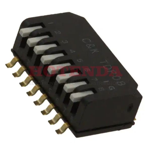 TDP08H1SBD1 - SWITCH PIANO DIP SPST 25MA 24V