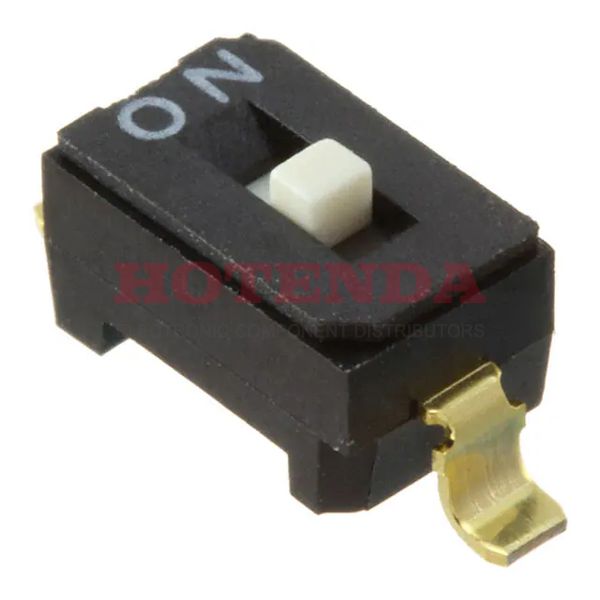 CFS-0101MB - Switch Slide OFF ON SPST Flat Knob 0.1A 24VDC Gull Wing SMD Magazine
