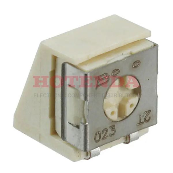 7814Z-1-023E - Switch Rotary SPDT 2 Flush Screwdriver J-Bend 0.1A 16VAC 16VDC Embossed T/R