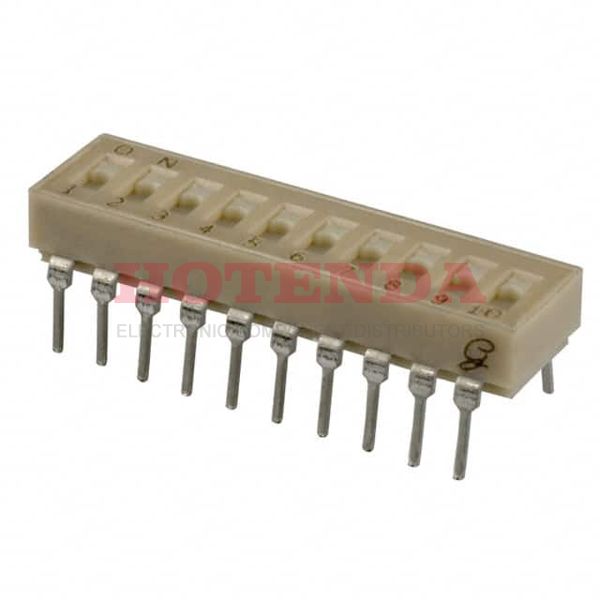 90B10S - SWITCH SLIDE DIP SPST 25MA 24V
