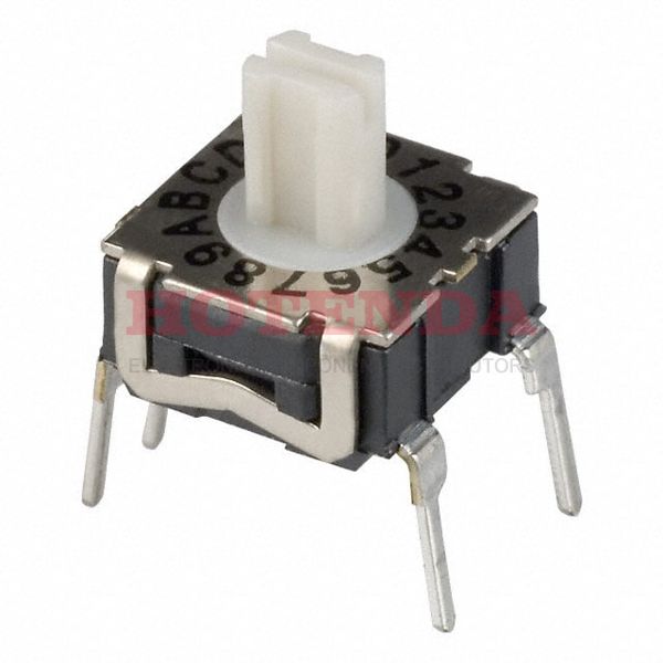 RTE1602N44 - SWITCH ROTARY DIP HEX 100MA 30V