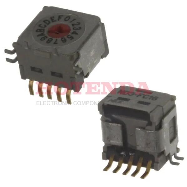 ND3FC16H - SW ROTARY DIP HEX COMP 100MA 5V