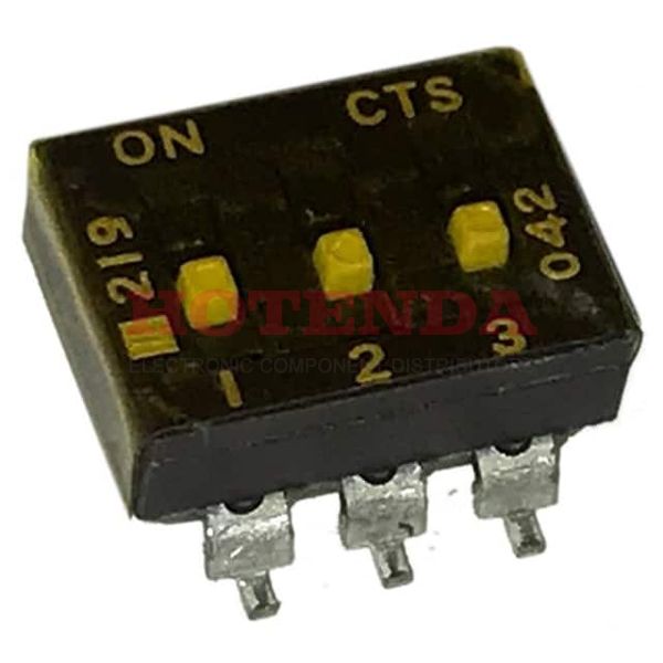 219-3MSTF - SWITCH SLIDE DIP SPST 100MA 20V