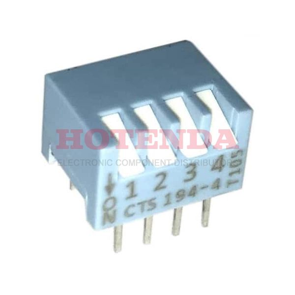 194-4MSN - 194-4MSN datasheet pdf and DIP Switches product details from CTS Electrocomponents stock available on our website