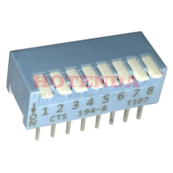 194-8MS - 194-8MS datasheet pdf and DIP Switches product details from CTS Electrocomponents stock available on our website