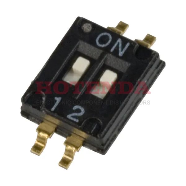 97C02SR - SWITCH SLIDE DIP SPST 25MA 24V