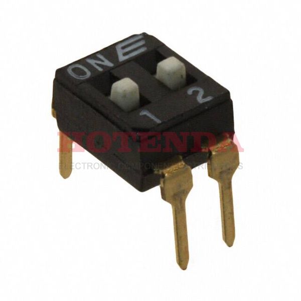 KAJ02LAGT - SWITCH SLIDE DIP SPST 25MA 24V
