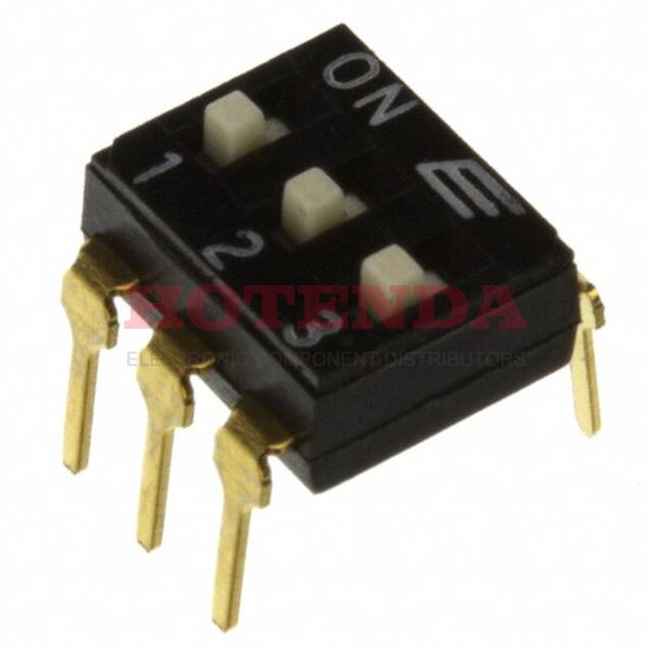KAJ03LAGT - SWITCH SLIDE DIP SPST 25MA 24V