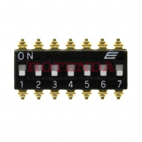 KAJ07LGGT - SWITCH SLIDE DIP SPST 25MA 24V