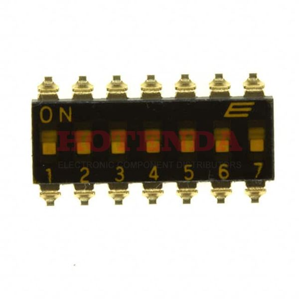 KAJ07TGGT - SWITCH SLIDE DIP SPST 25MA 24V