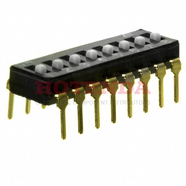 KAJ08LAGT - SWITCH SLIDE DIP SPST 25MA 24V
