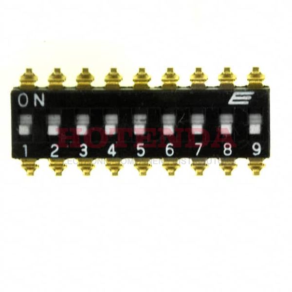 KAJ09LGGT - SWITCH SLIDE DIP SPST 25MA 24V