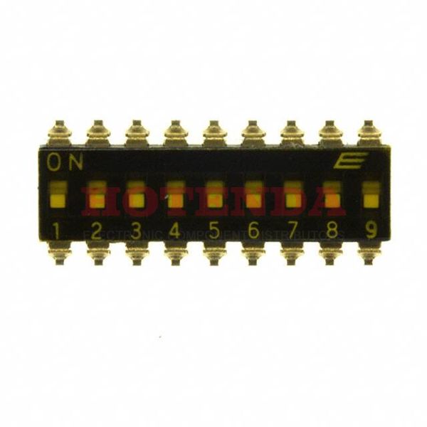 KAJ09TGGT - SWITCH SLIDE DIP SPST 25MA 24V