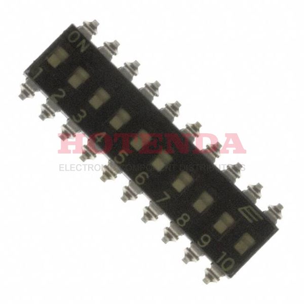 KAJ10TGGT - SWITCH SLIDE DIP SPST 25MA 24V