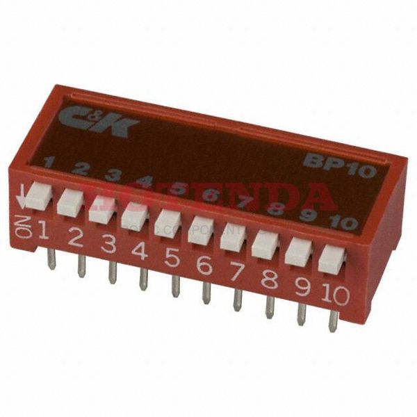 BP10YT - SWITCH DIP SIDE-ACT SEALED 10POS