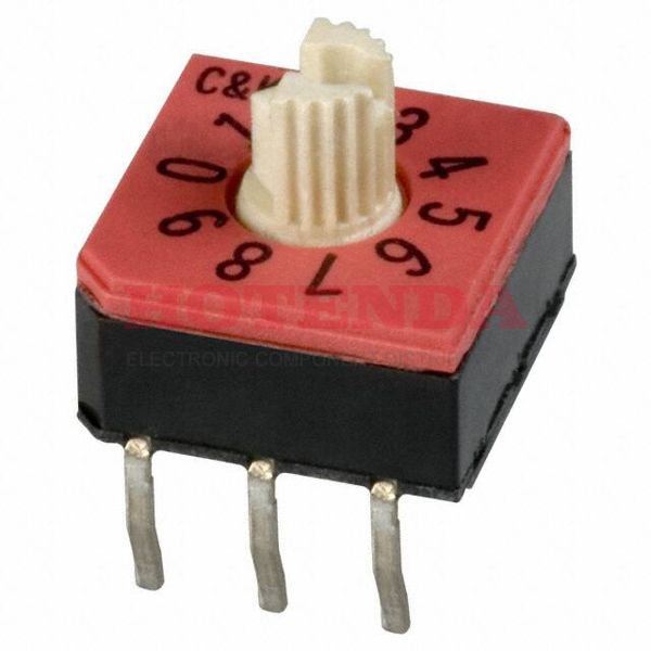 CD10RL1CK - SWITCH ROTARY DIP BCD 0.40VA 20V