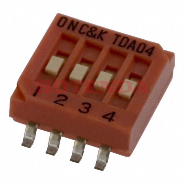 TDA04H0SK1 - SWITCH SLIDE DIP SPST 25MA 24V