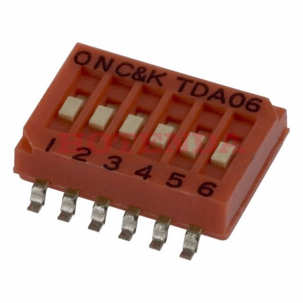 TDA06H0SK1 - SWITCH SLIDE DIP SPST 25MA 24V